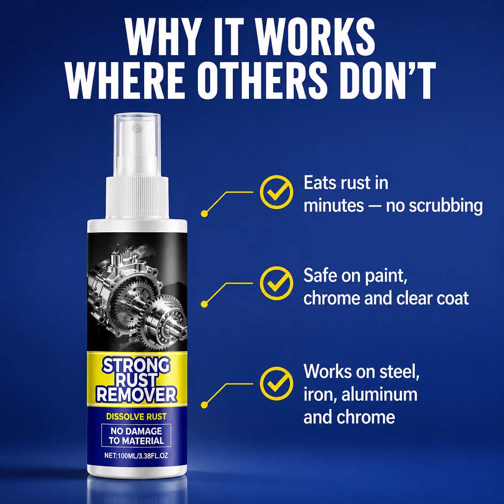IronFend™ — Dissolve Years of Rust in Minutes Without Scrubbing or Paint Damage