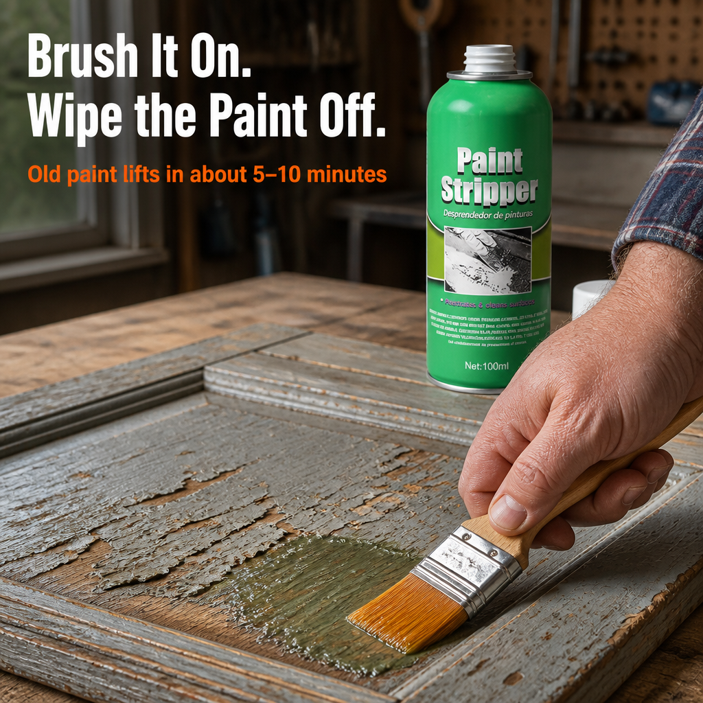 PeelPro™ — Strip Old Paint Off Metal, Wood & Car Panels in Minutes | Brush Included