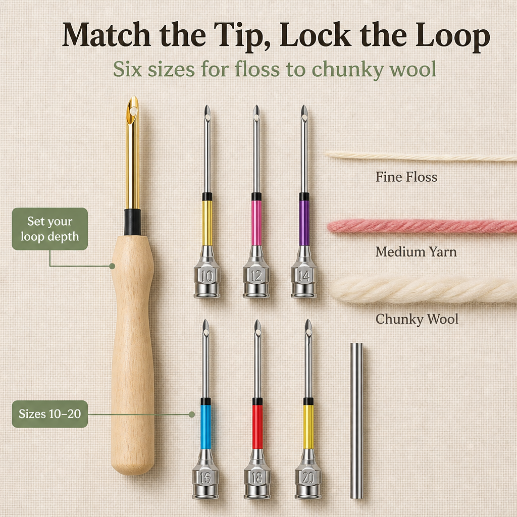 StitchMaster Pro™ — Punch Soft, Loopy Embroidery That Holds in Half the Time