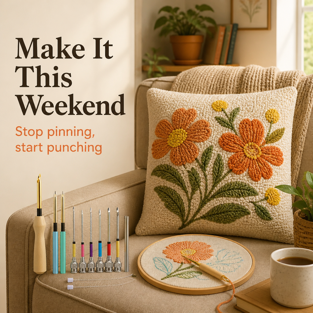 StitchMaster Pro™ — Punch Soft, Loopy Embroidery That Holds in Half the Time