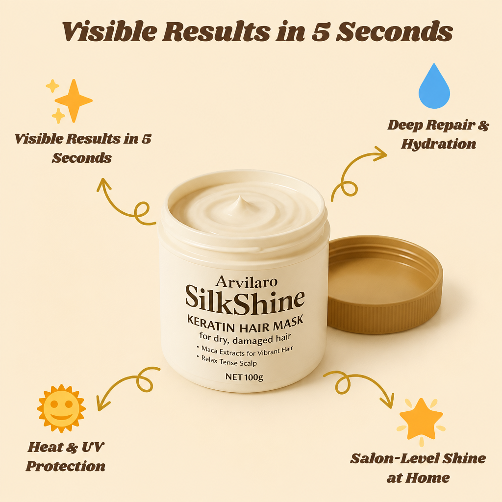 SilkShine™ — Bring Dry, Damaged Hair Back to Life by Your First Rinse