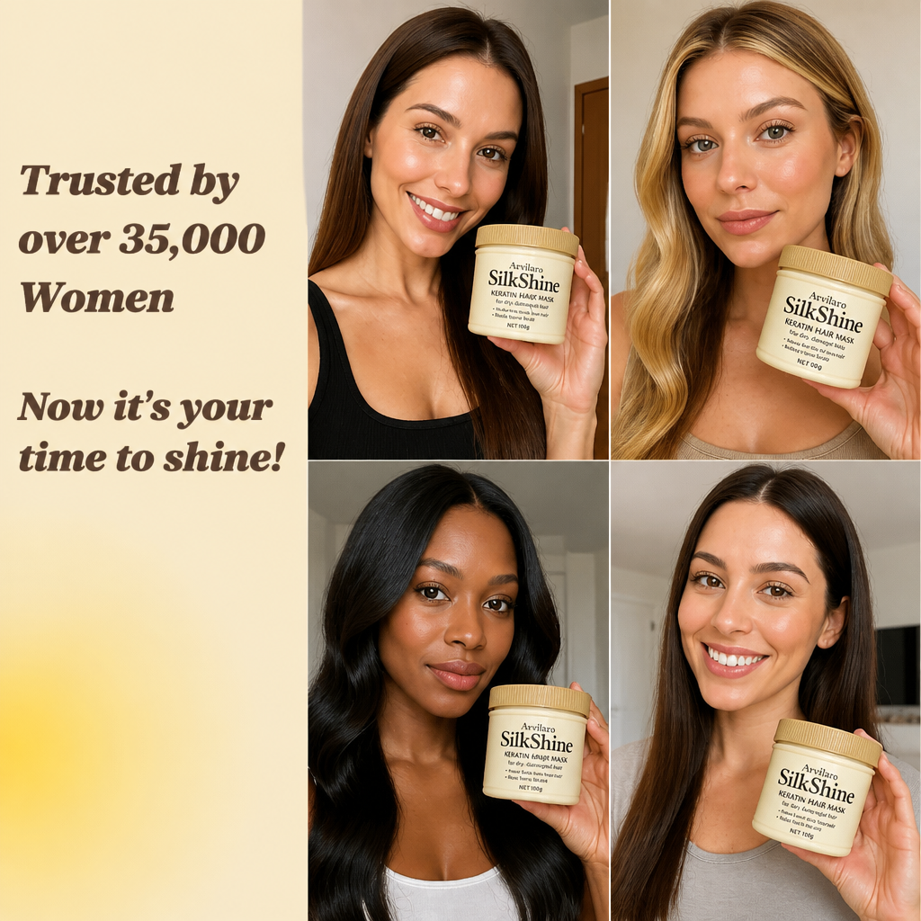 SilkShine™ — Bring Dry, Damaged Hair Back to Life by Your First Rinse