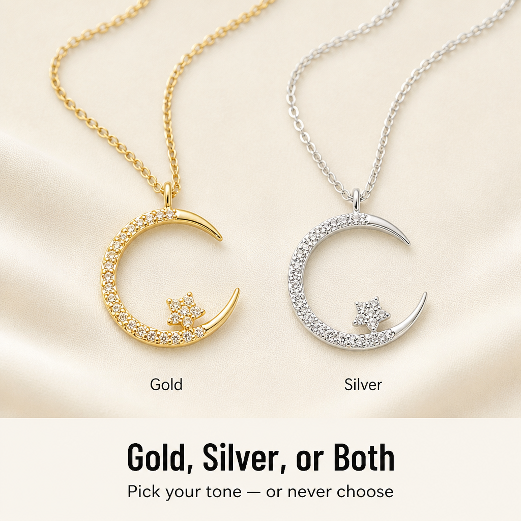 LumaRadiance™ — Layer the Dainty Crescent Moon Necklace That Goes With Everything