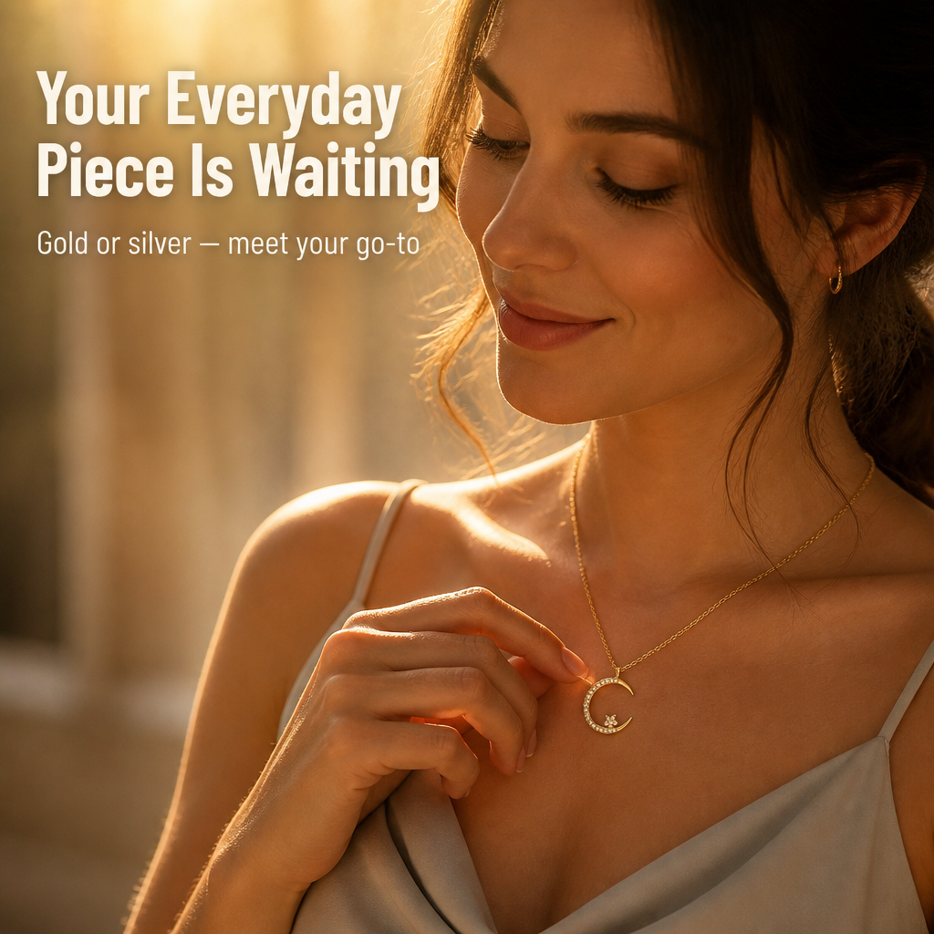 LumaRadiance™ — Layer the Dainty Crescent Moon Necklace That Goes With Everything