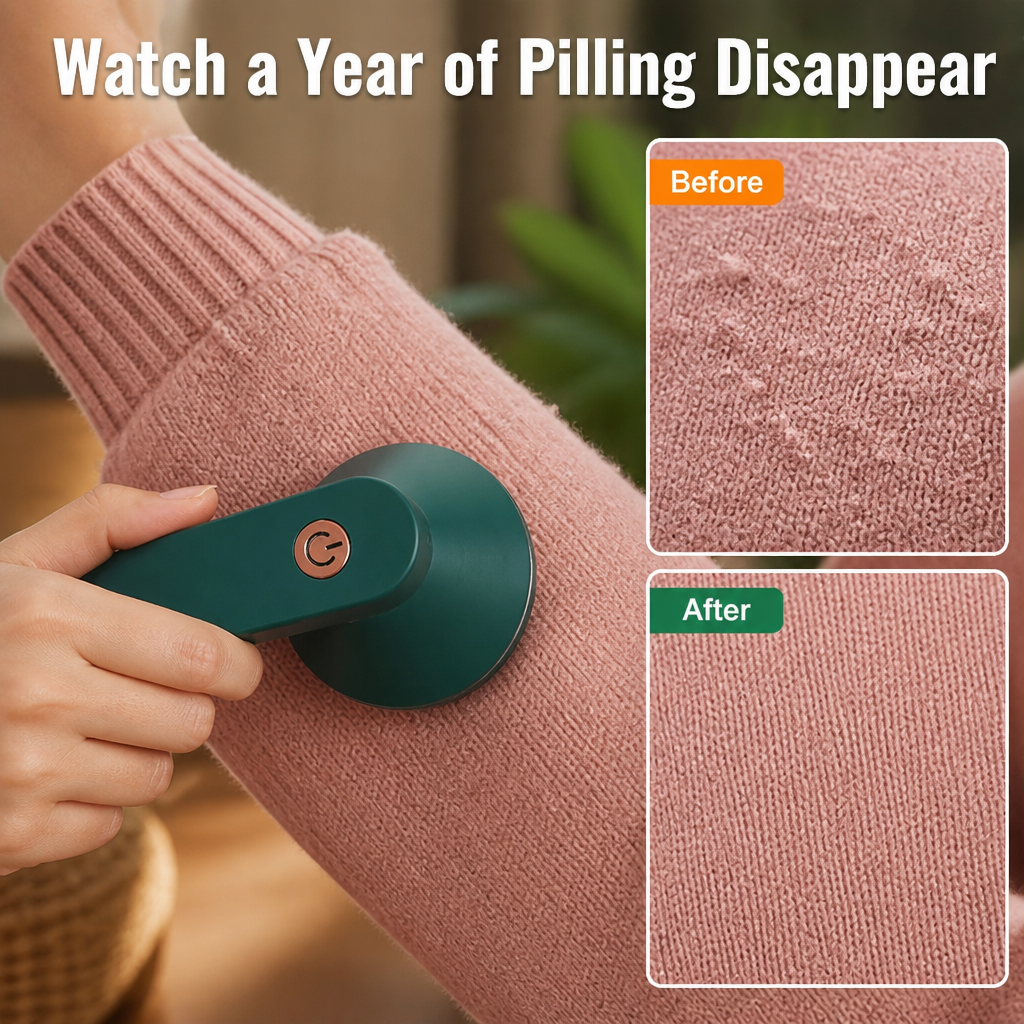 EdgeSheen™ — Shave Years of Pilling Off Your Favorite Sweaters in Minutes