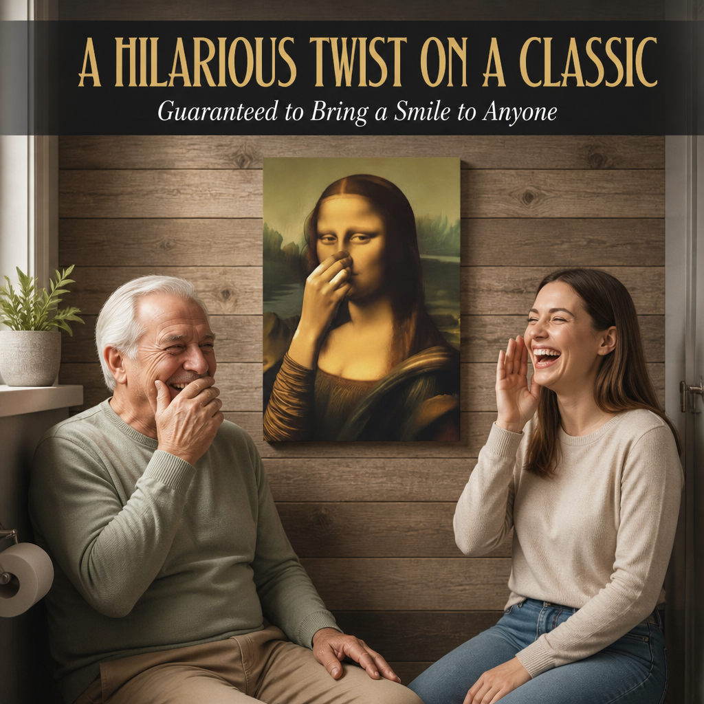 LumiLuxe™ Bathroom Canvas — Turn Your Powder Room Into the Funniest Room in the House