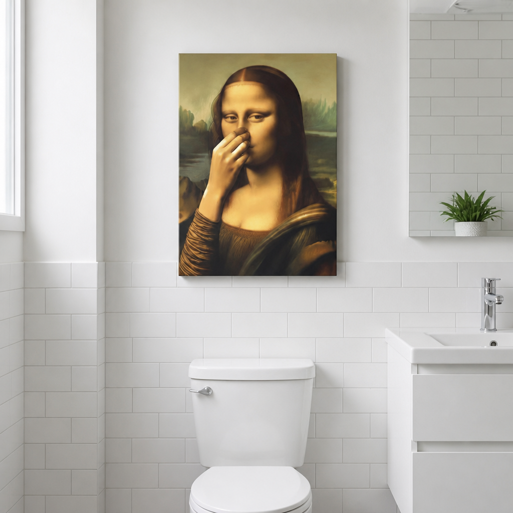 LumiLuxe™ Bathroom Canvas — Turn Your Powder Room Into the Funniest Room in the House