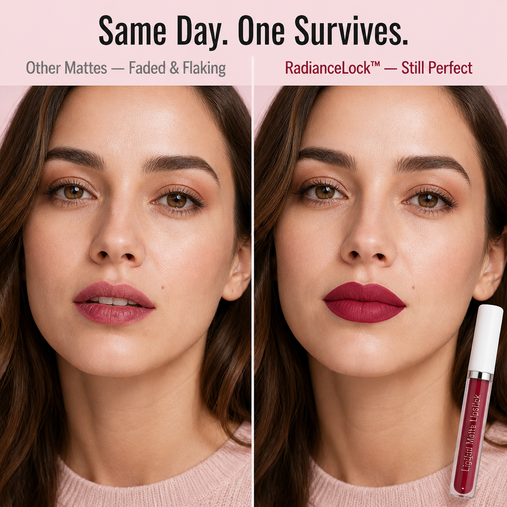 RadianceLock™ — Lock In Bold Matte Color That Survives Coffee, Dinner & Last Call