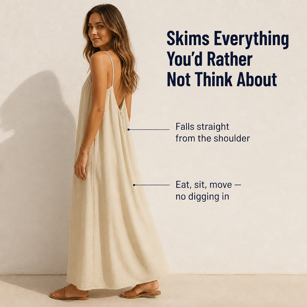 SilkaFierce™ — Slip Into the Breezy Maxi That Hides Everything and Looks Pulled-Together
