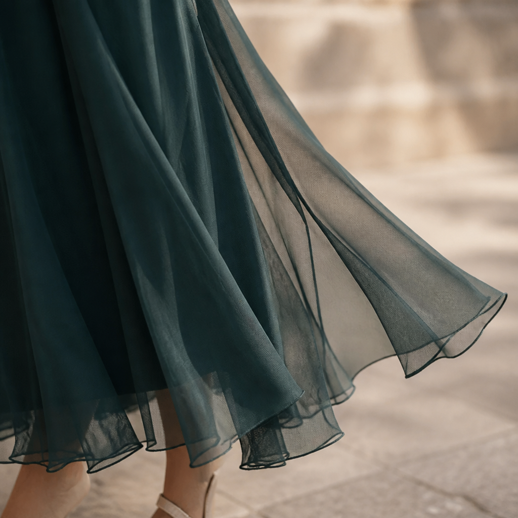 VeloraMist™ – Elegant Off-Shoulder Draped Chiffon Gown with Flowing Mermaid Skirt
