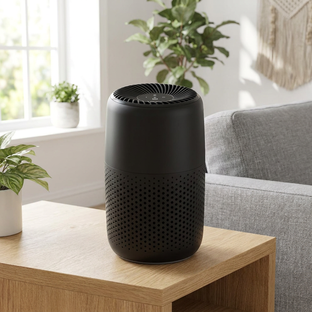 Desktop Air Cleaner with Fragrance Pad and Triple Filter System
