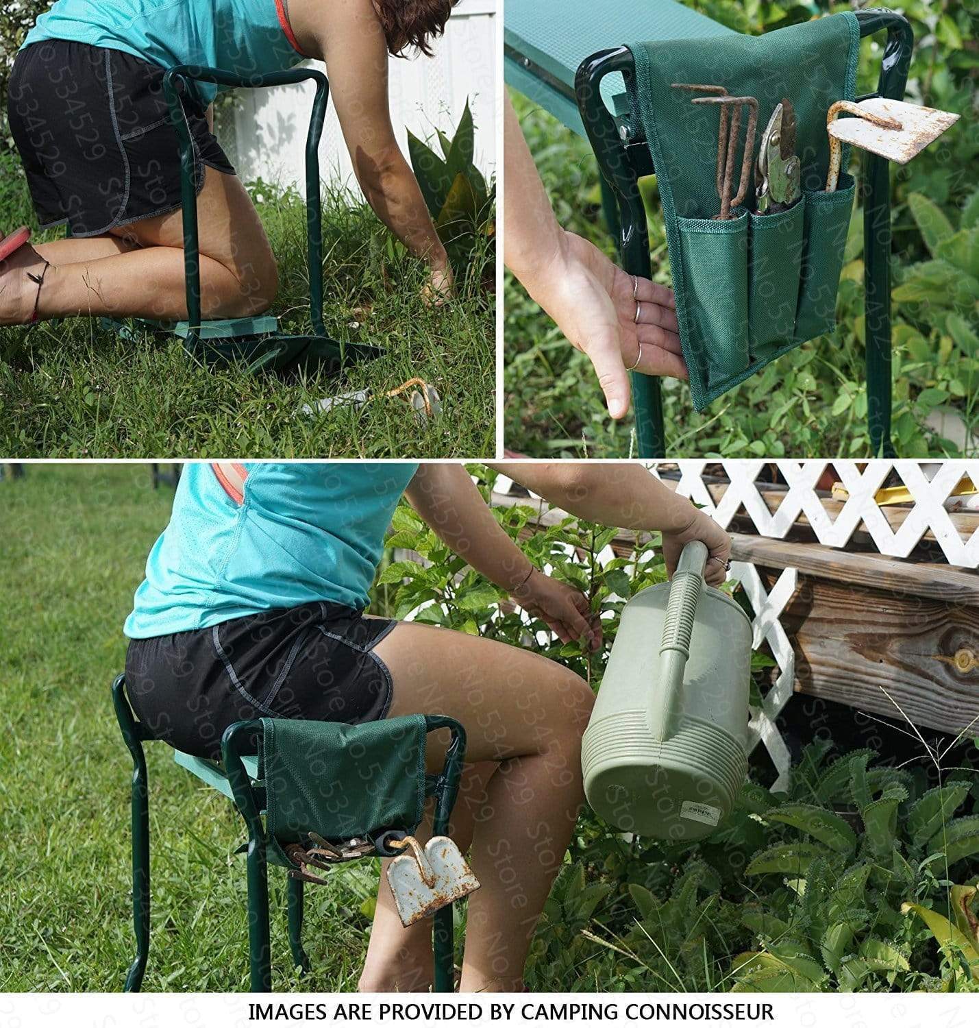 Garden Kneeling Bench with Cushion – Foldable Design