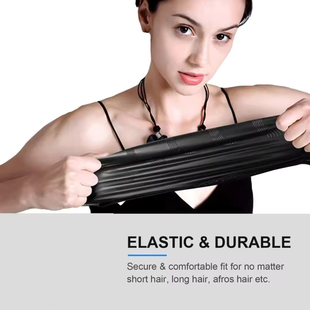 Waterproof Silicone Swim Cap for Long Hair with Ear Protection