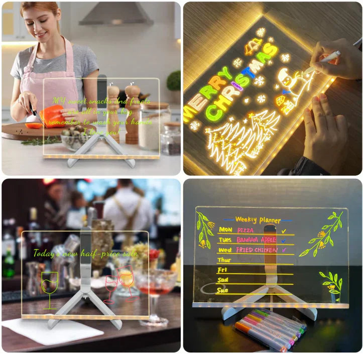 Vibrant LED Drawing Board & Writing Pad for Creative Minds