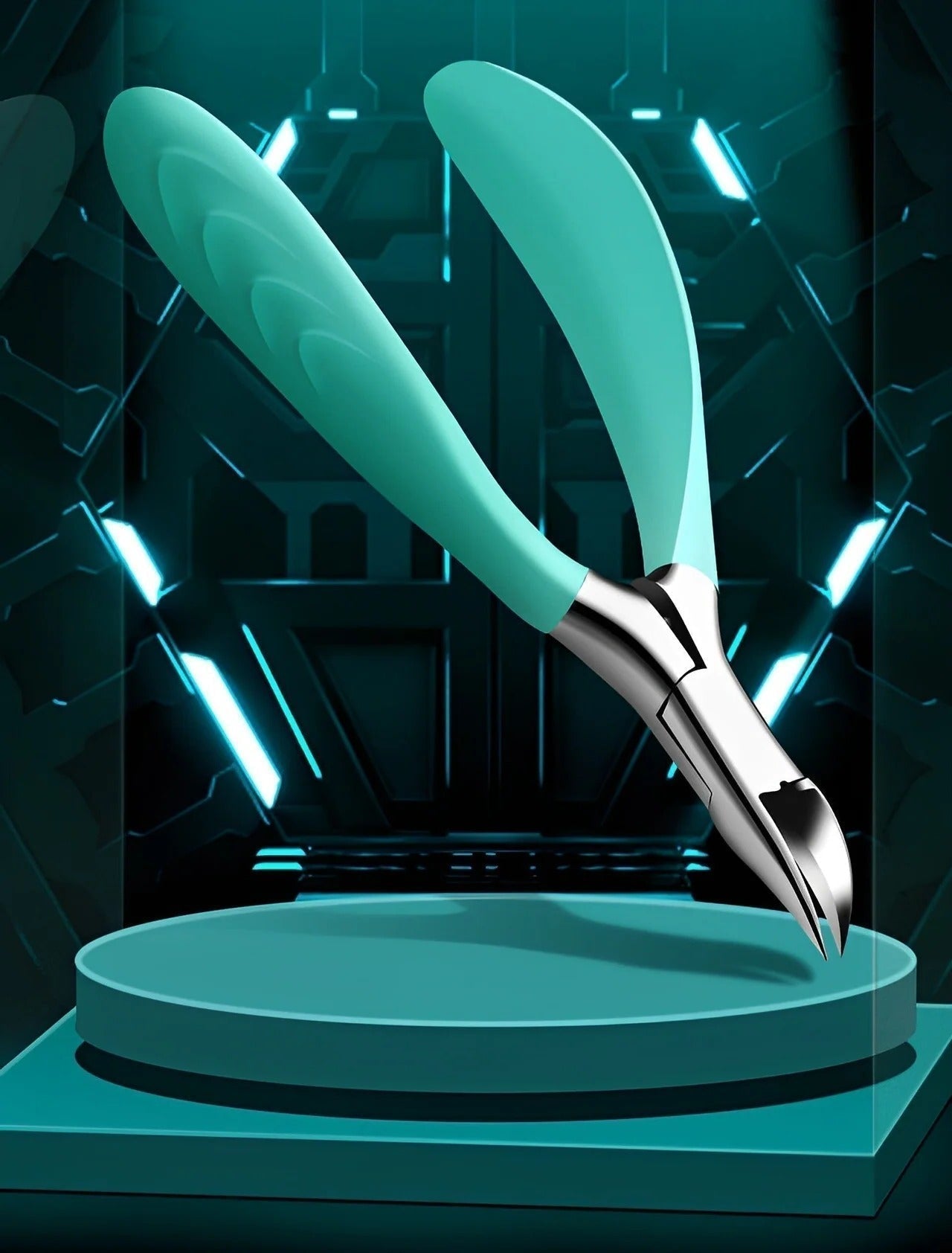 Ergonomic Nail Scissors with Splash Guard – Designed for Thick Nails