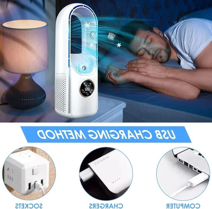 Compact Silent Air Cooler – Portable Desktop AC for Home and Office