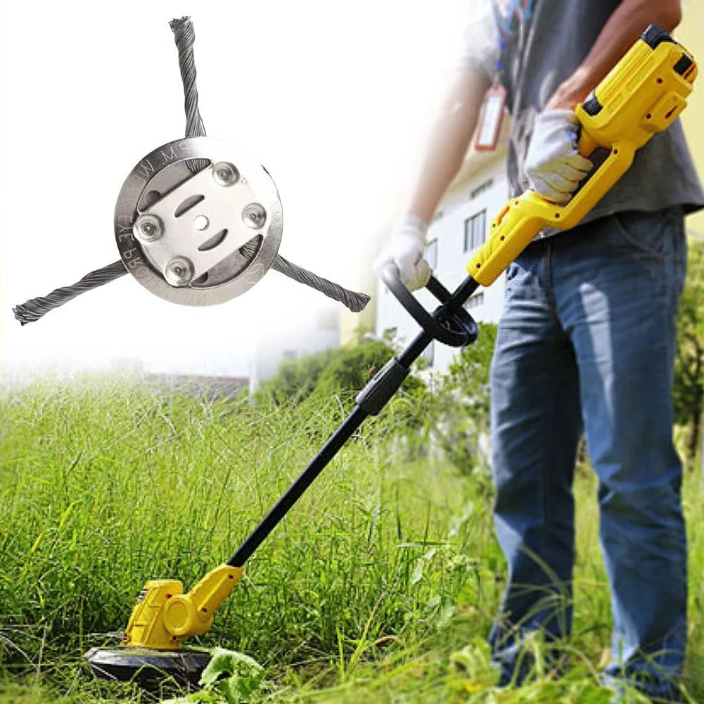 6-Inch Wire Brush Cutting Head for Battery Grass Trimmers