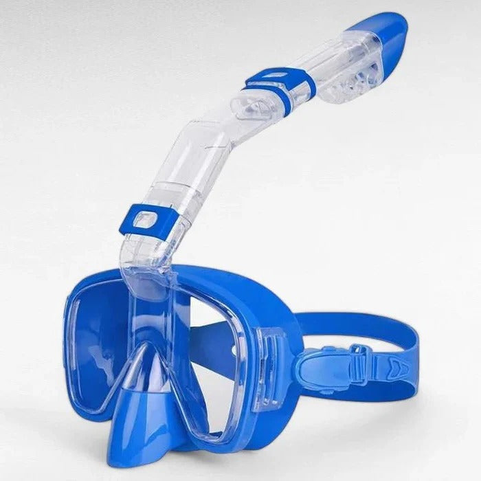 Panoramic Snorkel Mask for Adults and Teens – Full Face with Dry Top System and Anti-Fog