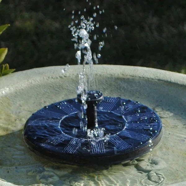 Garden Water Fountain Powered by Solar Energy