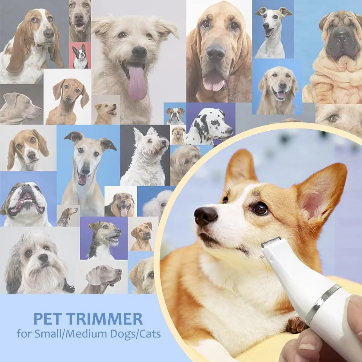Grooming Set for Dogs and Cats - Clippers Included
