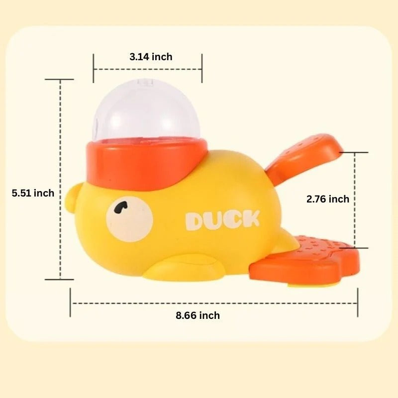 Interactive Pet Puzzle Toy - Cartoon Duck Dog Food Dispenser
