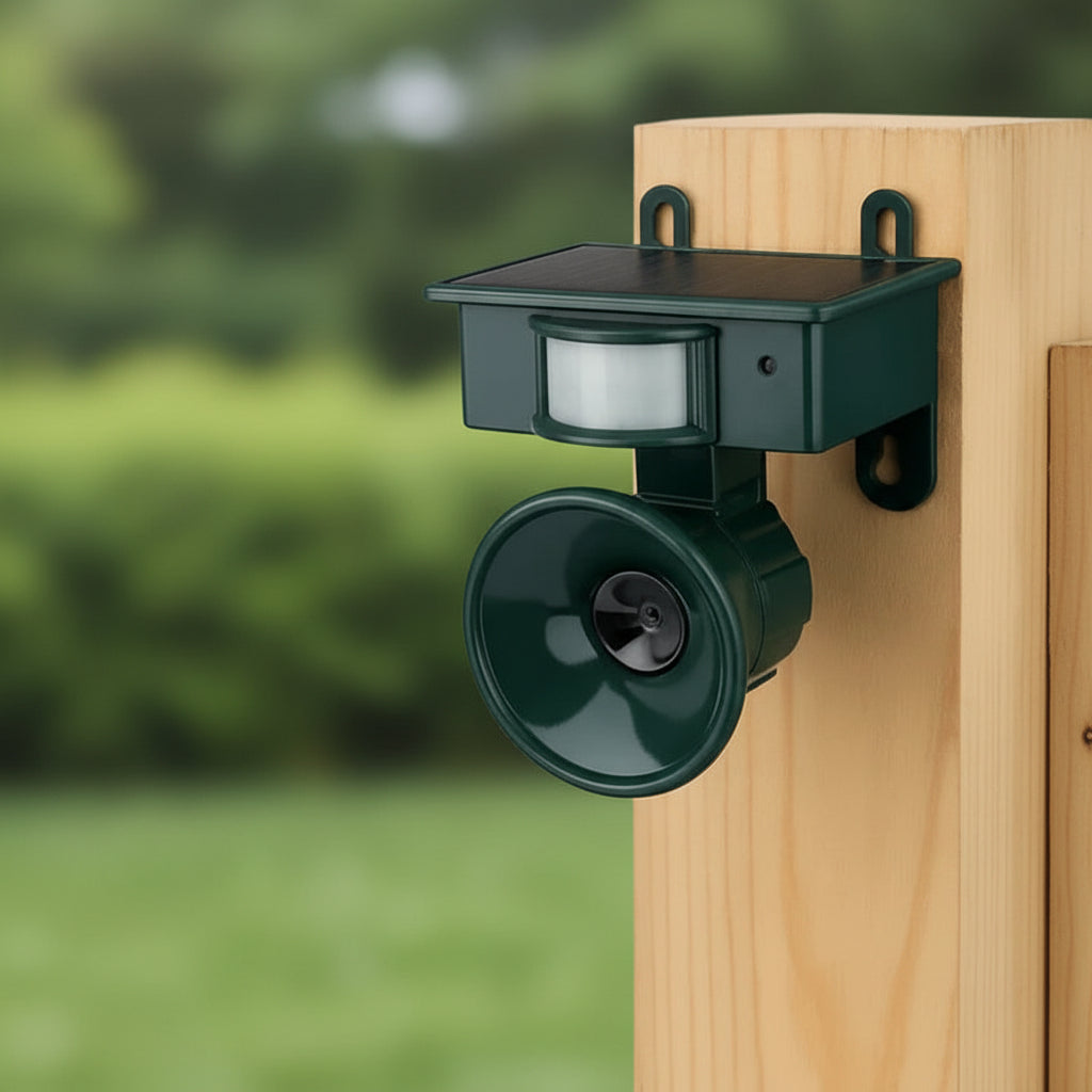 Motion-Sensing Bird Repellent Device for Crows
