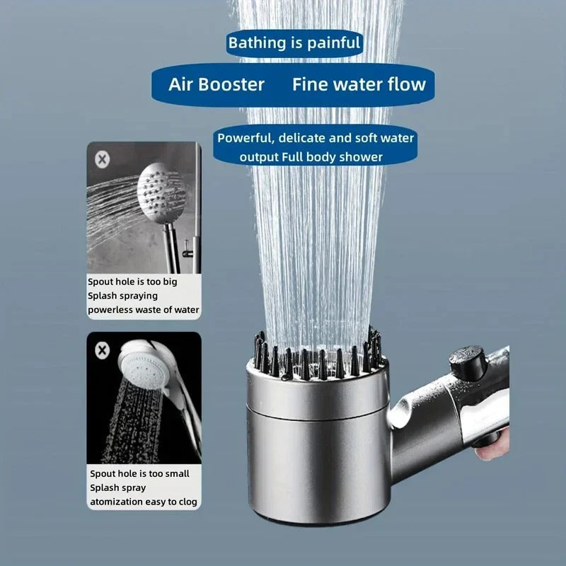 High-Pressure Filtered Showerhead for Purified Water Spray