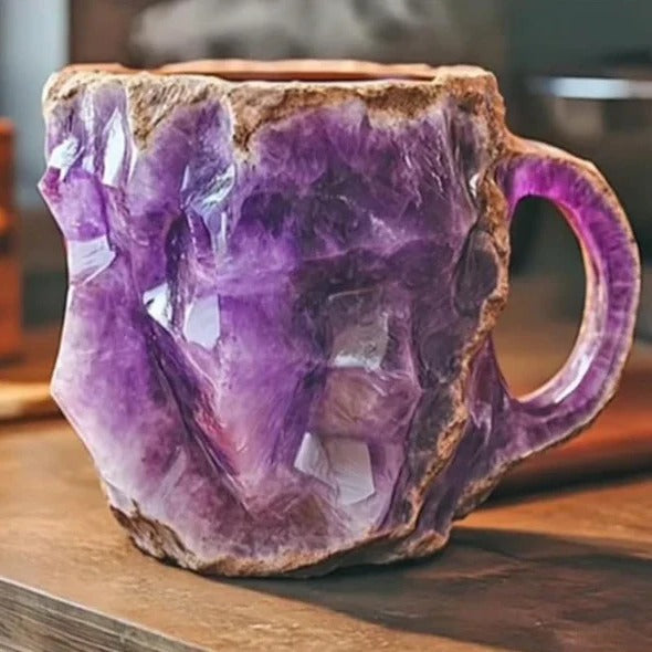 Modern Mineral Glass Style Clear Coffee Mug