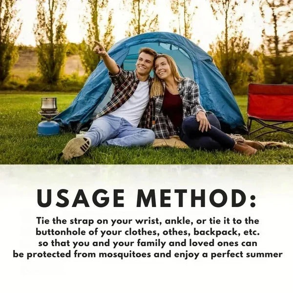 Wristband Mosquito Repellent with Ultrasonic Technology for Indoor/Outdoor