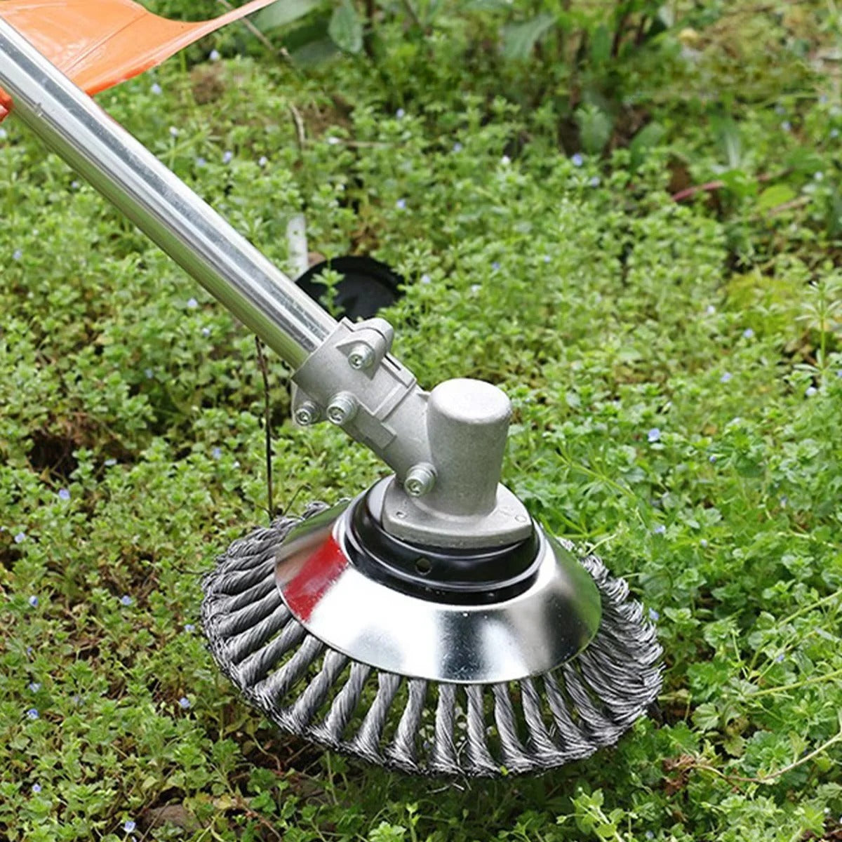 Weed Trimmer Head with Steel Wire - 6" and 8" Brush Cutter Blade