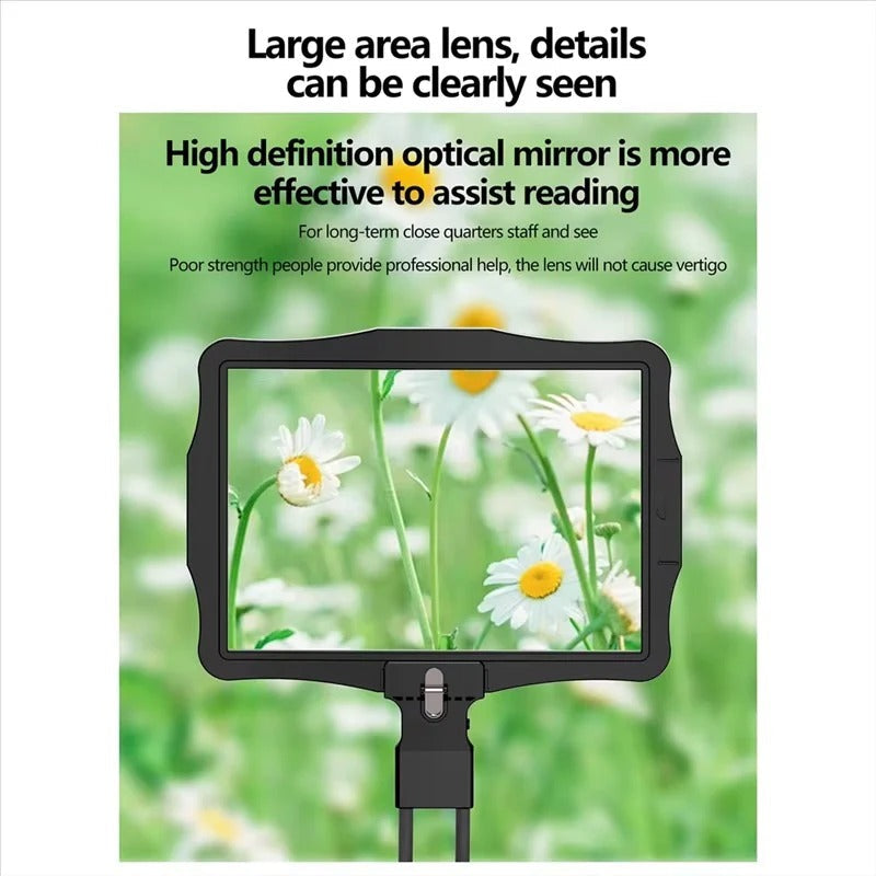 LED Magnifying Glass with 5X Zoom Lens – Hands-Free Design