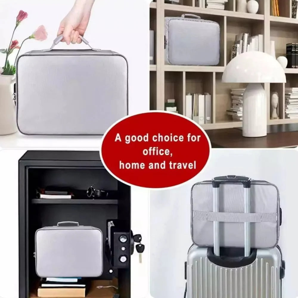 Document Organizer for Travel with Zipper and Various Compartments