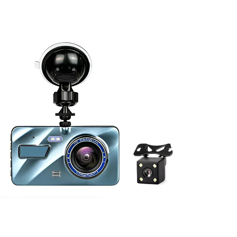 1080P Night Vision Dual Lens Dash Cam for Front and Rear with Loop Recording