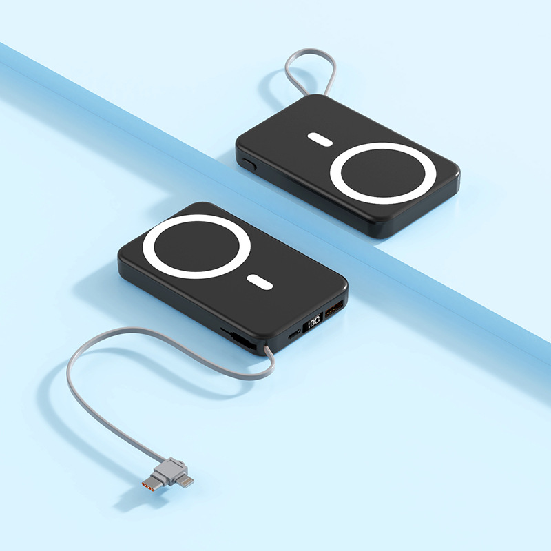 Wireless Power Bank with Magnetic Design and MagSafe Support