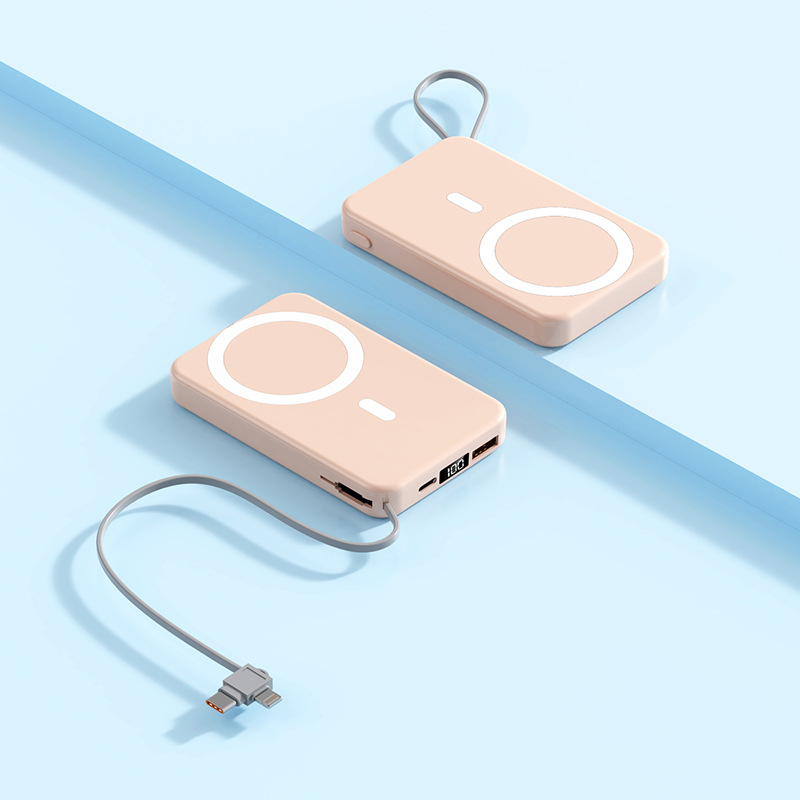 Wireless Power Bank with Magnetic Design and MagSafe Support