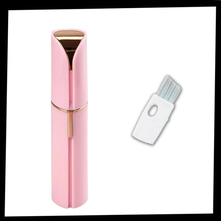 LED Light Facial Hair Trimmer for Women with Removable Head Design
