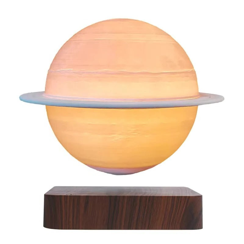 Magnetic Base Floating Galaxy Light with LED Display - 5.5 Inch Sphere