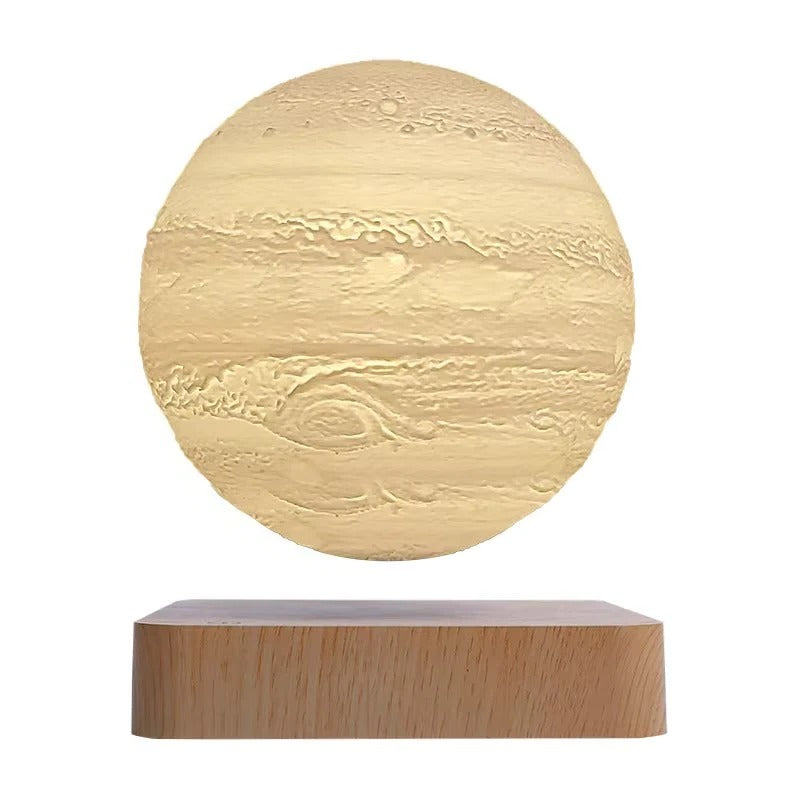 Magnetic Base Floating Galaxy Light with LED Display - 5.5 Inch Sphere