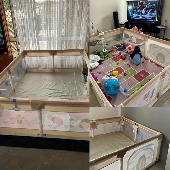Portable Toddler Play Yard with Enclosed Area for Indoor and Outdoor