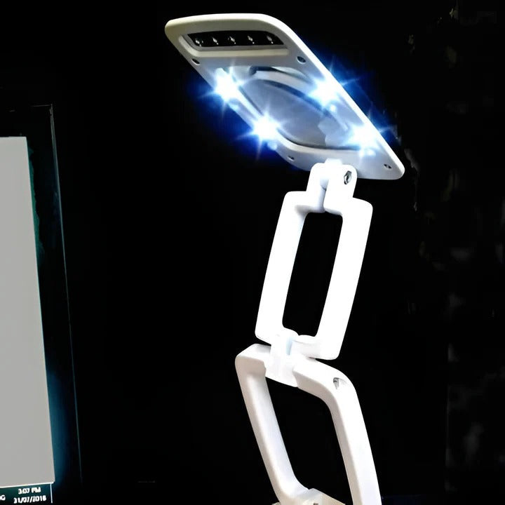 LED Lighted Floor Magnifier Lamp for Reading – Full Page Stand