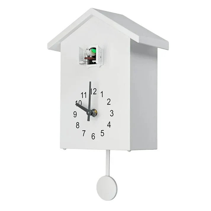 Adjustable Hourly Bird Call Wooden Cuckoo Wall Clock Decoration