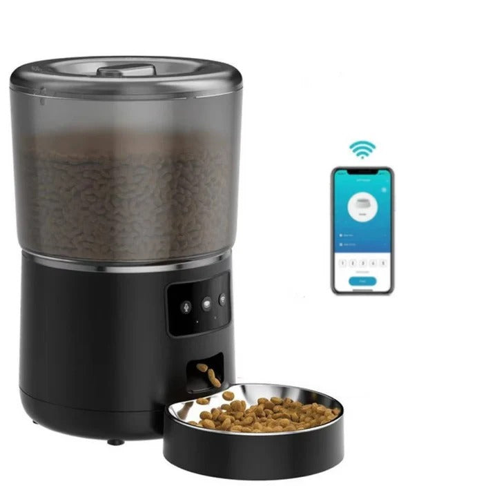 Smart Pet Food Dispenser with Timer and App-Controlled Portions