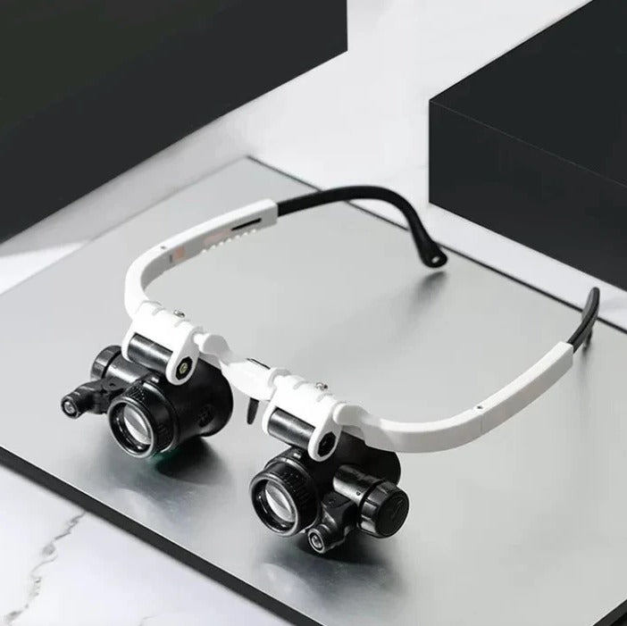 Magnifying Glasses with Dual Lights and 4 Lenses for Precision Tasks