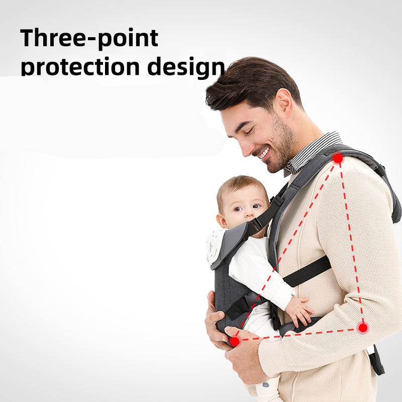Outdoor Baby Carrier with Adjustable Hipseat and Kangaroo Sling Wrap