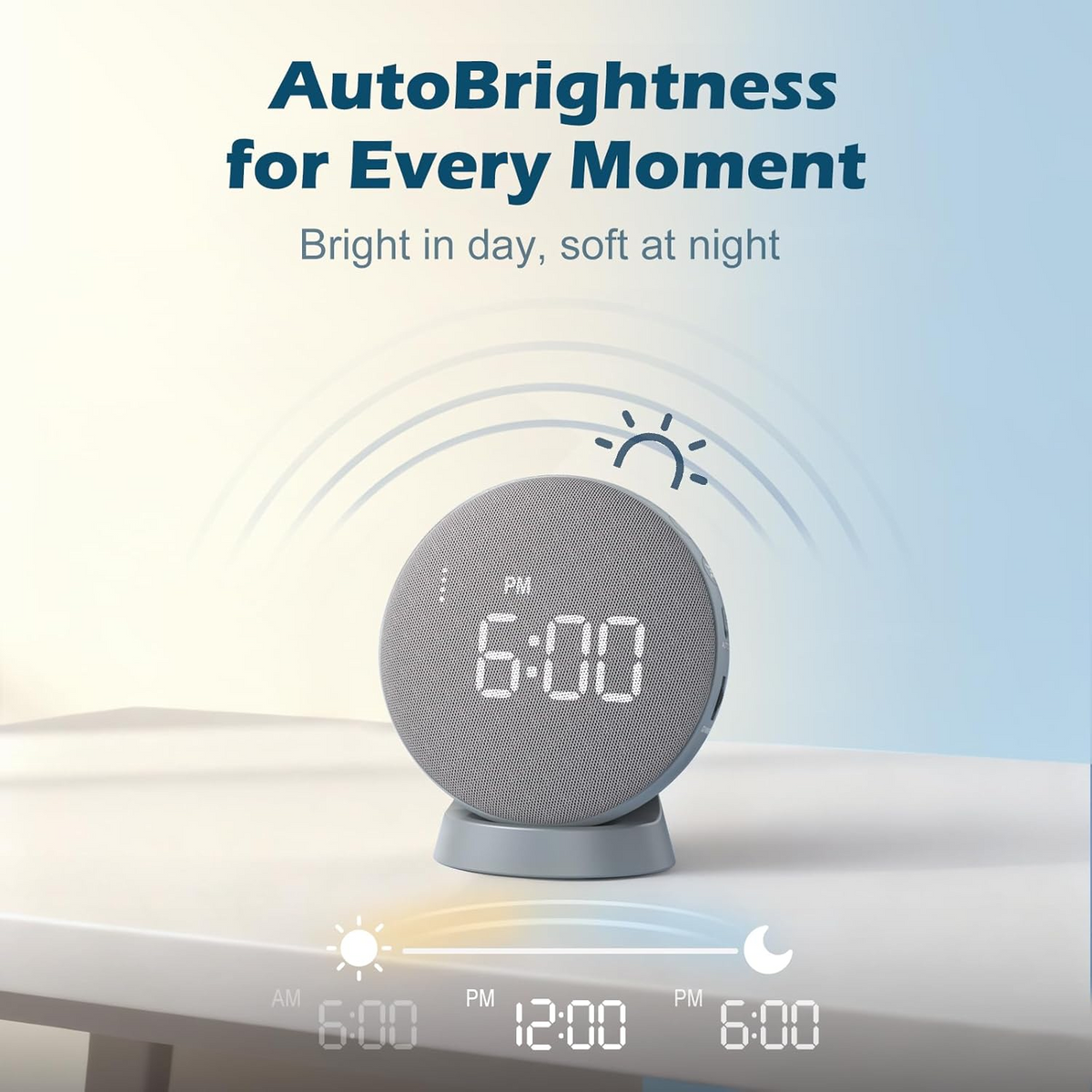 Vibrating Alarm Clock with 110dB Sound and Cordless Pillow Disc for Deep Sleepers