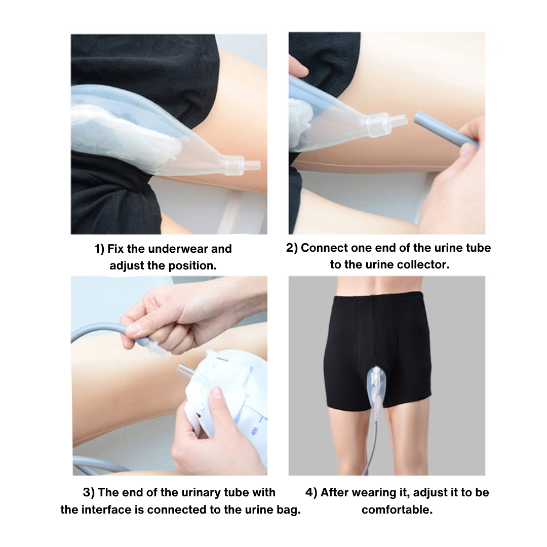 Washable Incontinence Briefs with Urine Collection Pouch - Approved for Seniors