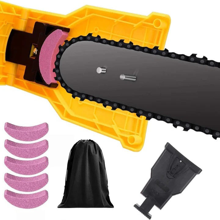 Adjustable Chainsaw Chain Sharpener Attachment for Teeth Maintenance