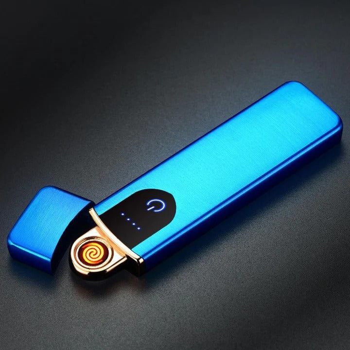 Portable Electric Lighter with USB Rechargeable and Wind-Resistant Feature