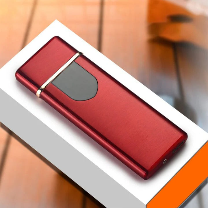 Portable Electric Lighter with USB Rechargeable and Wind-Resistant Feature