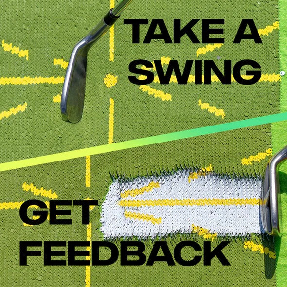 Golf Swing Training Mat for Chipping with Visual Feedback